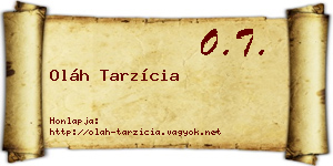 Oláh Tarzícia névjegykártya
